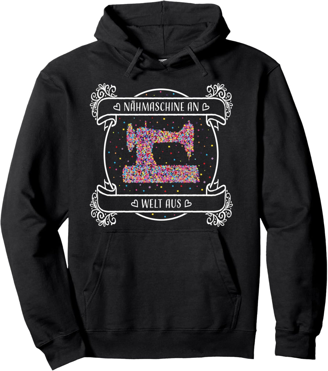Nähmaschine Schneiderin Näherin Hobby Geschenk Pullover Hoodie