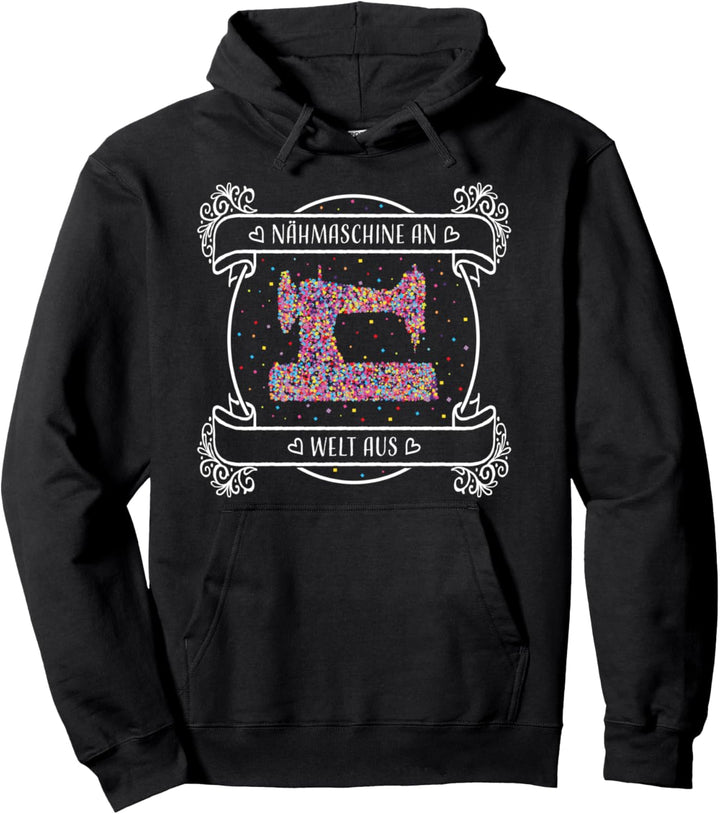 Nähmaschine Schneiderin Näherin Hobby Geschenk Pullover Hoodie