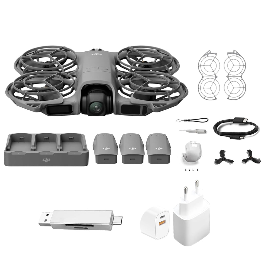 DJI Neo 2 Fly More Combo (nur Drohne), 4K-Drohne für Einsteiger, Start und Landung auf der Handfläch