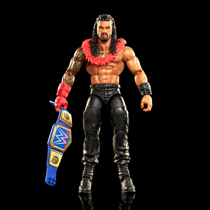 Mattel WWE Roman Reigns Elite Collection Figur mit Zubehör, Artikulation und realistischen Details,
