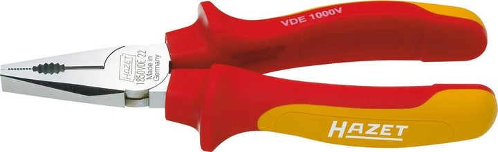HAZET VDE-Kombinationszange 1850VDE-22 | Induktiv gehärtete Schneiden (Härte: 60 HRC) | Schutzisolie
