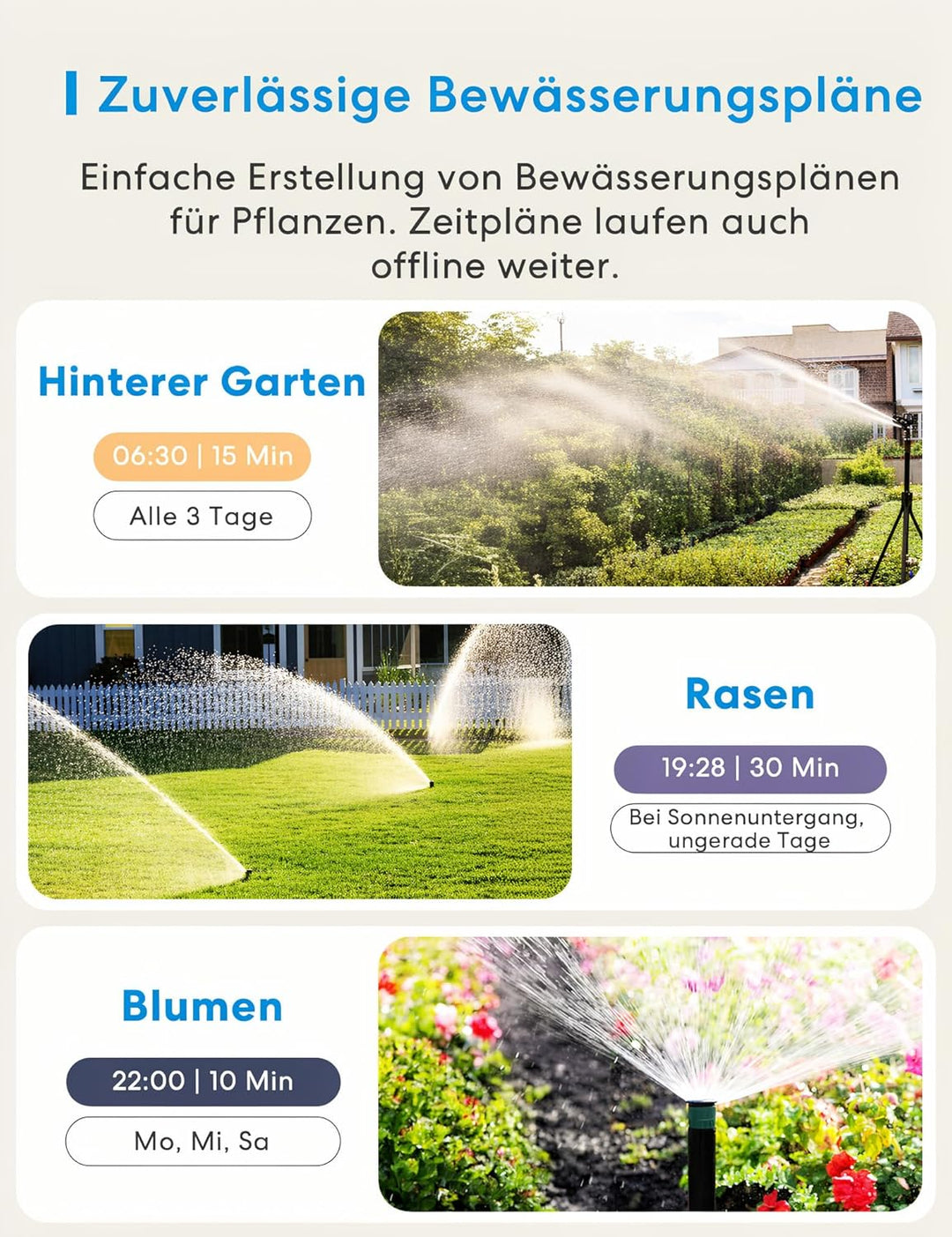 Meross Bewässerungscomputer WLAN MST100 | Automatische Bewässerung - APP Steuerung | Aussen-Fernsteu