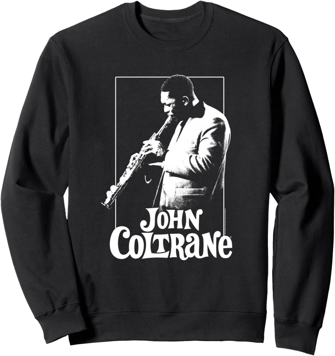John Coltrane Rechteckiges Posterisiertes Foto Sweatshirt