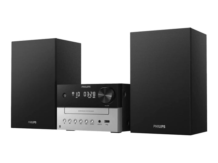 Philips M3205/12 Mini Stereoanlage mit CD und Bluetooth (UKW Radio, USB, MP3-CD, USB-Anschluss zum L