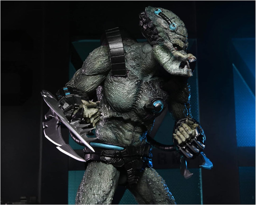 NECA Predator Concrete Jungle Figur Ultimate Deluxe Stone Heart aus Kunststoff, Geschenkverpackung.
