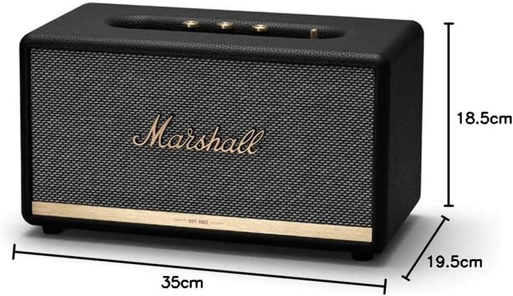Marshall Stanmore II Bluetooth Lautsprecher, Kabelloser - Schwarz, EU Schwarz Heimlautsprecher Stanm
