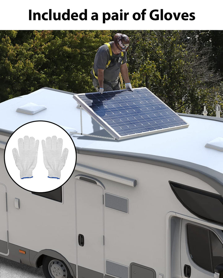 Solarmodul Halterung 1040MM 2Stück Stouchi Solarpanel Halterung pv Halterungen mit Verstellbarem Win