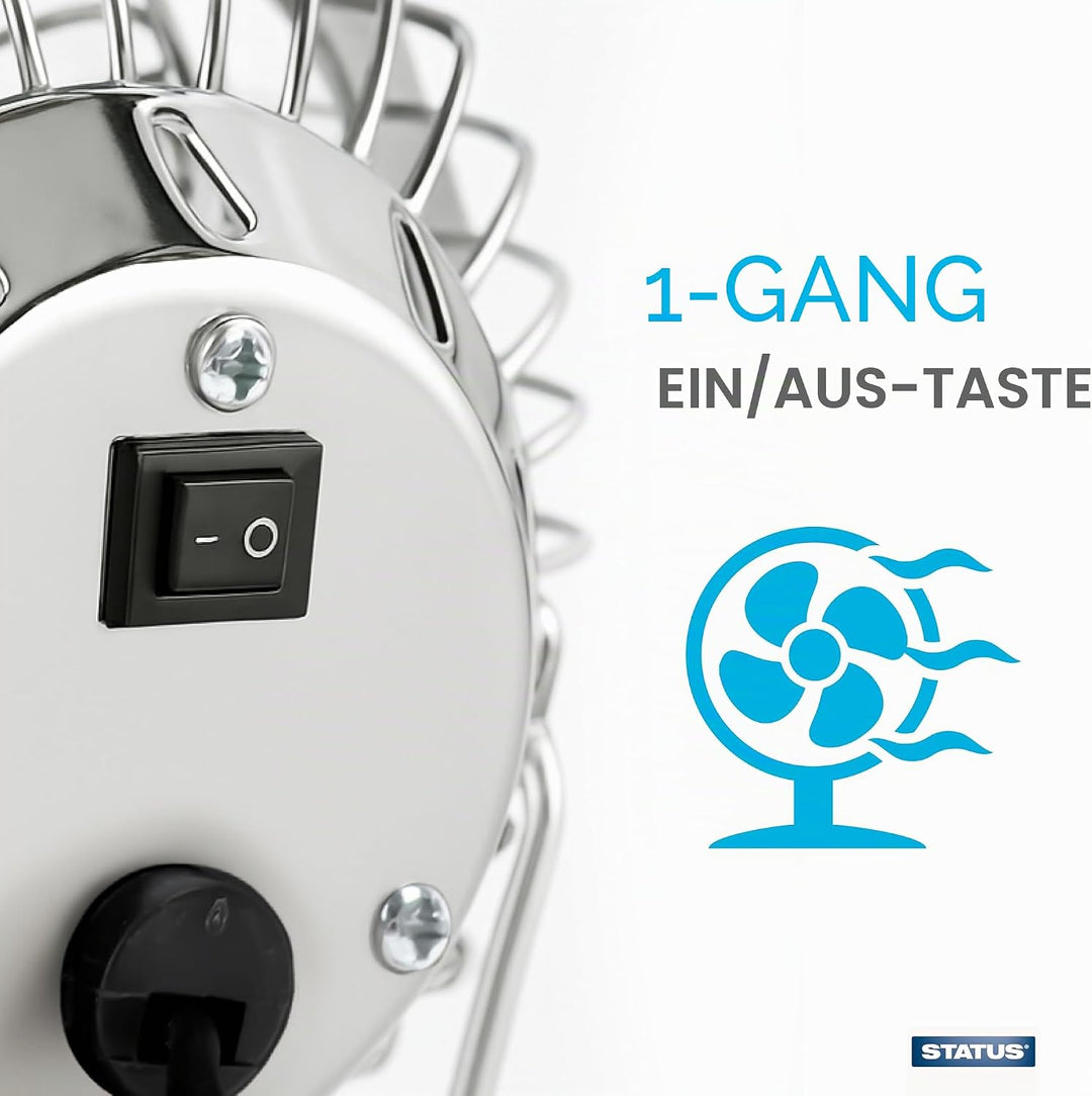 Status USB Tischventilator | 10,2 cm tragbarer Mini-Ventilator | Single Speed Kleiner Ventilator | C