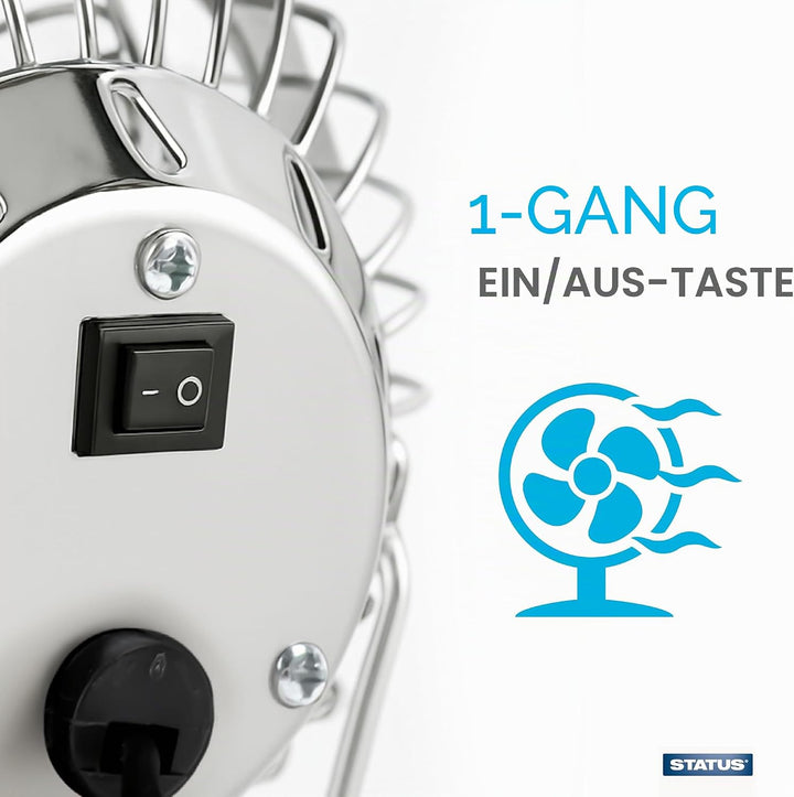 Status USB Tischventilator | 10,2 cm tragbarer Mini-Ventilator | Single Speed Kleiner Ventilator | C