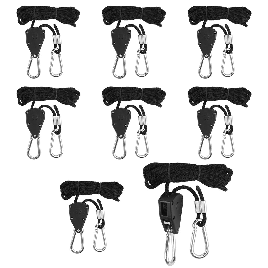 LALAGO 8 Stück Ratchet Hanger,Einstellbare Seil Seilhaken Ratsche Seilratsche 2M,1/8 Zoll Seilaufhän