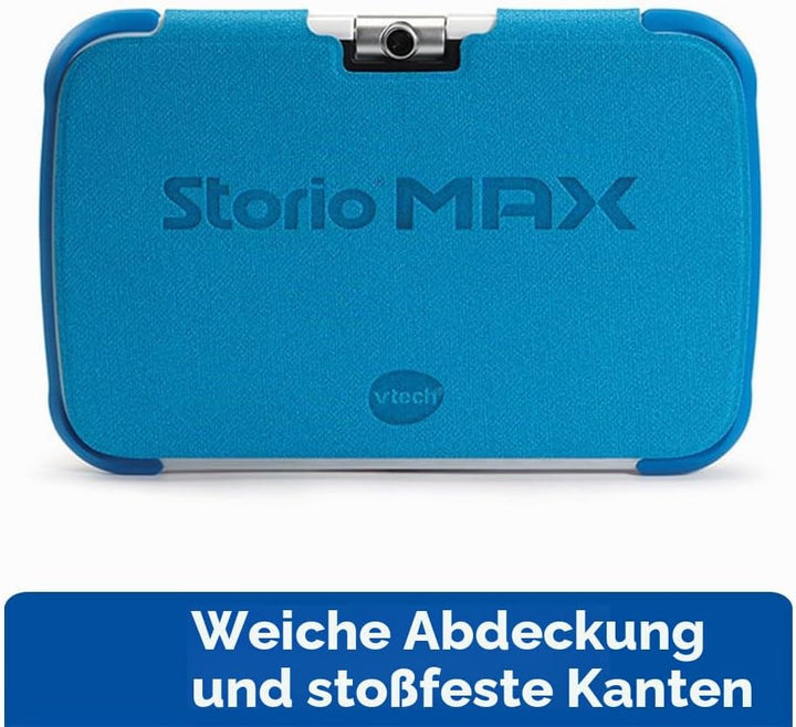 VTech – Tablet Storio Max XL 2 blau – 7 Zoll Kinder-Tablet 1% Lernfunktion – französische Version Ei