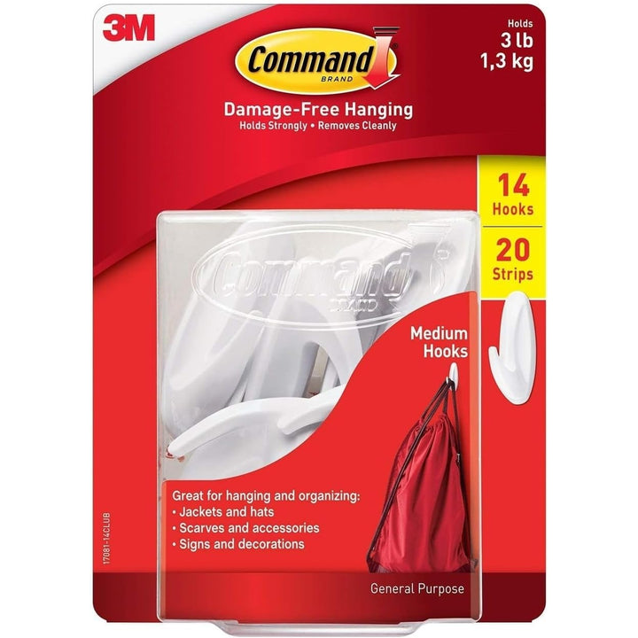 Command Designer Haken, mittelgross, 14 Haken, 20 Streifen