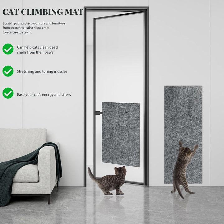 Kratzbaum für Katzen, selbstklebend, Katzenkratzer, Teppich, Kratzbaum für Katzen für Wand und Ecke,