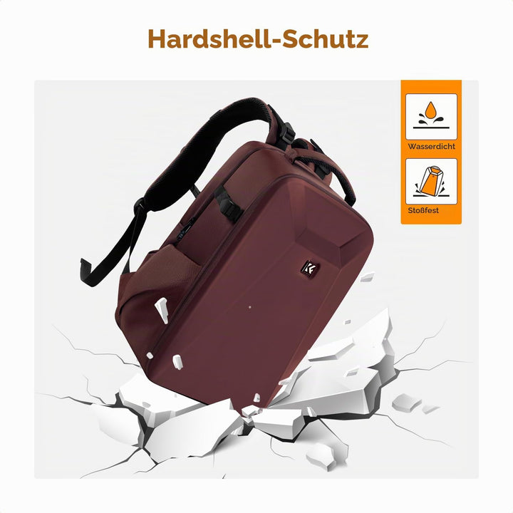 K&amp;F CONCEPT Kamerarucksack Fotorucksack mit Hartschale Kameratasche mit 15,6-Zoll-Laptopfach und Reg