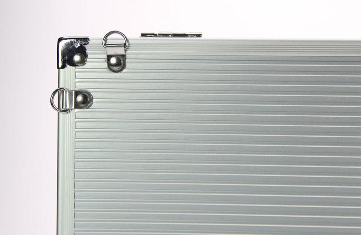 SAFE 5375 Alu Sammel Vitrine mit transparentem Deckel | Wandbefestigung | Setzkasten für Mineralien,