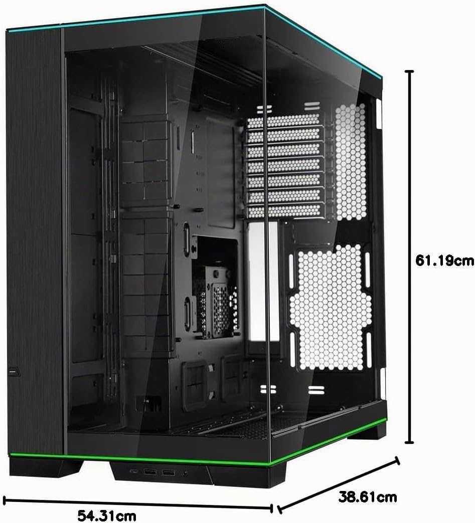 Lian Li O11D EVO RGB Gaming PC Gehäuse ATX Schwarz - Midi Tower PC Gehäuse mit RGB-Beleuchtung, Graf