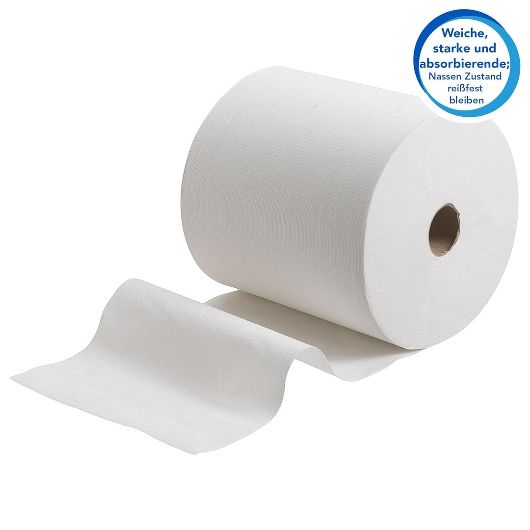 Scott gerollte Papierhandtücher 6667 - Rollenhandtuch für Spender - 6 x 304 m Papierhandtuchrollen-