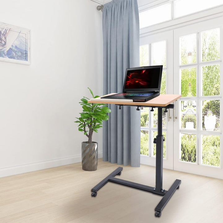 Laptop Tisch Nachttisch Sofatisch Pflegetisch Krankenbett Beistelltisch HöHenverstellbarer Metallges