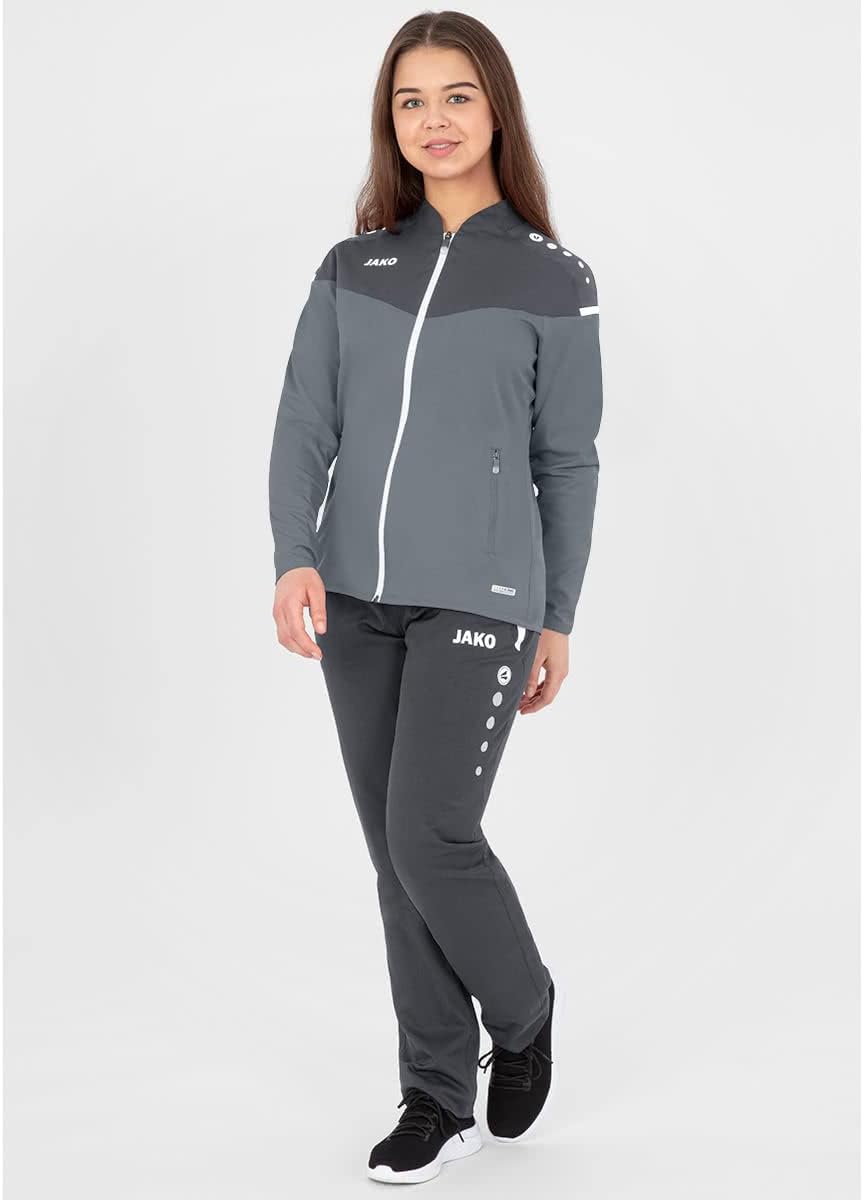 JAKO Damen Champ 2.0 Präsentationsjacke 38 steingrau/anthra light, 38 steingrau/anthra light