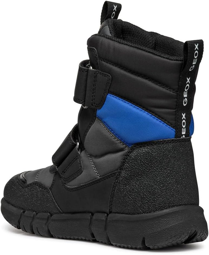 Geox Jungen J Flexyper Boy B ABX Ankle Boot, Dk Grey Royal