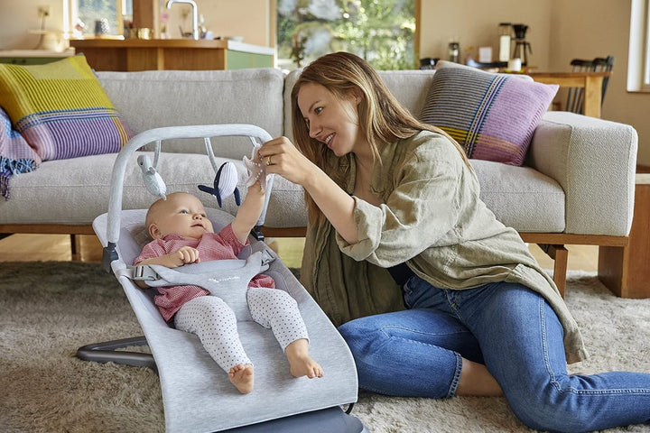Ergobaby 3-in-1 Evolve Bouncer, Ergonomische Babywippe für Neugeborene ab Geburt bis zum Kleinkind,