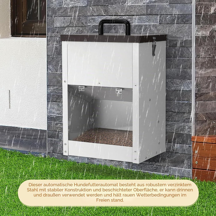 Automatischer Hundefütterer, 30lb Grosse Rasse Schwerkraft Auto Dog Food Dispenser Für Outdoor Gross