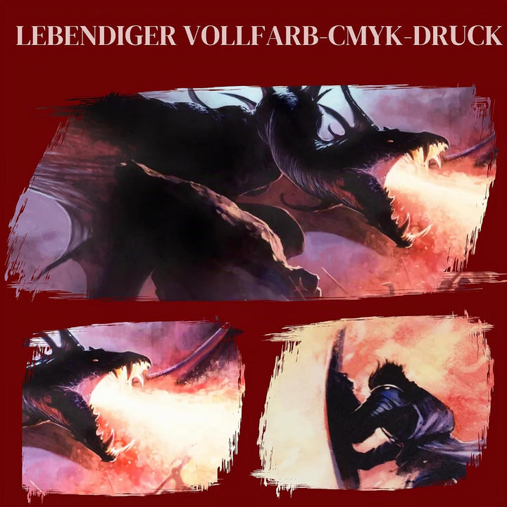 DND DM Screen 5e – D&amp;D Spielleiterschirm zum Verbergen deiner Würfel, Karten und Bücher - Vollfarbig