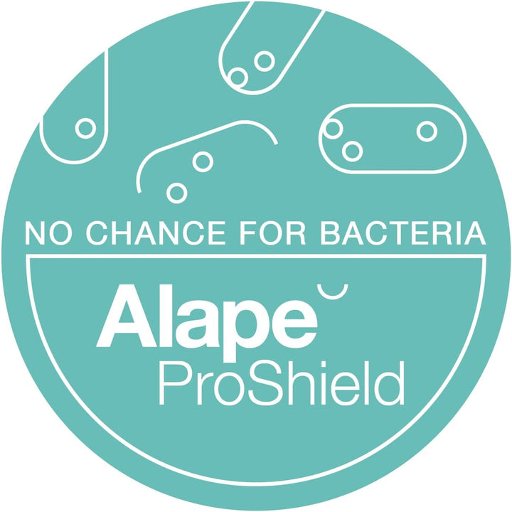 Alape˘ EB.K400 Einbaubecken, Waschbecken aus glasiertem Stahl in weiss mit antibakterieller Oberfläc