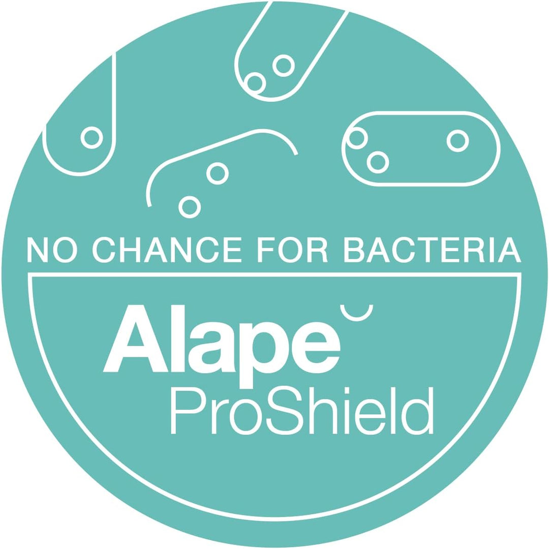 Alape˘ EB.K400 Einbaubecken, Waschbecken aus glasiertem Stahl in weiss mit antibakterieller Oberfläc