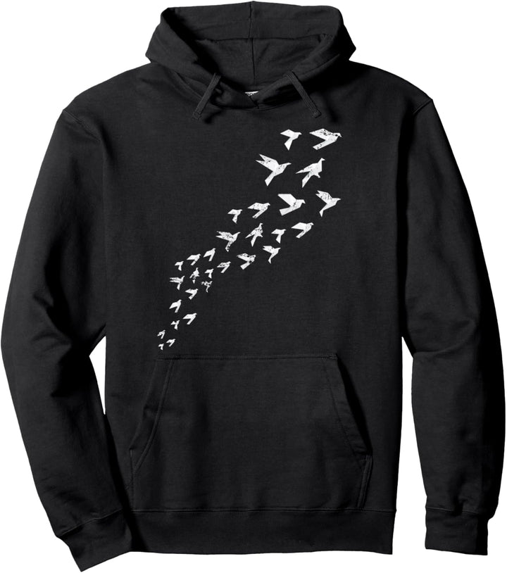 Japanischer Papier Kranich Faltkunst Geschenk Origami Pullover Hoodie