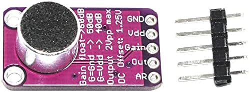MAX9814 Elektret-Mikrofonverstärker mit automatischer Verstärkungsregelung für Arduino, 5 Stück