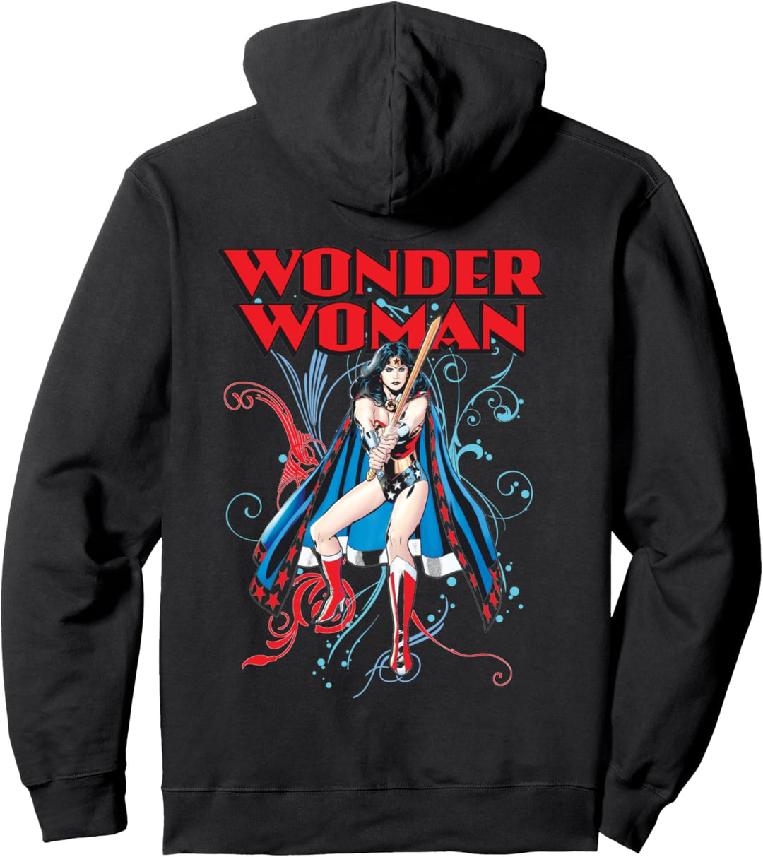 DC Wonder Woman Fashion Splash Pullover Hoodie