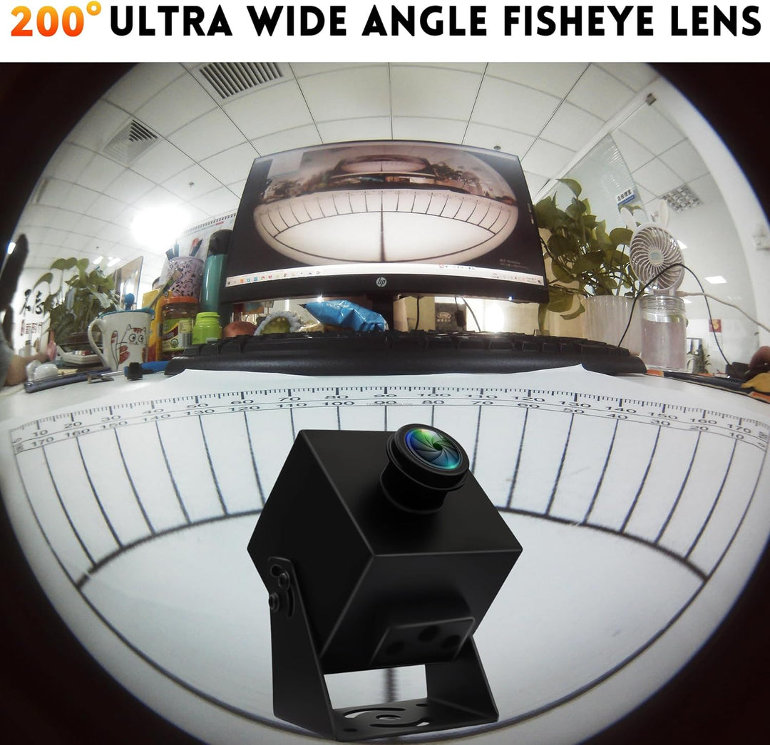 ELP 8K USB Kamera 48MP 6000P Ultra HD USB Webcam mit 200 Grad Weitwinkel Fischaugenobjektiv PC Compu