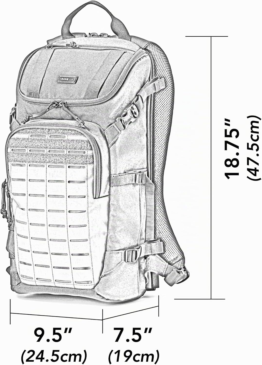 Think Tank DarkLight Tactical Camera Backpack Schwarz 25Liter, Schwarz 25Liter