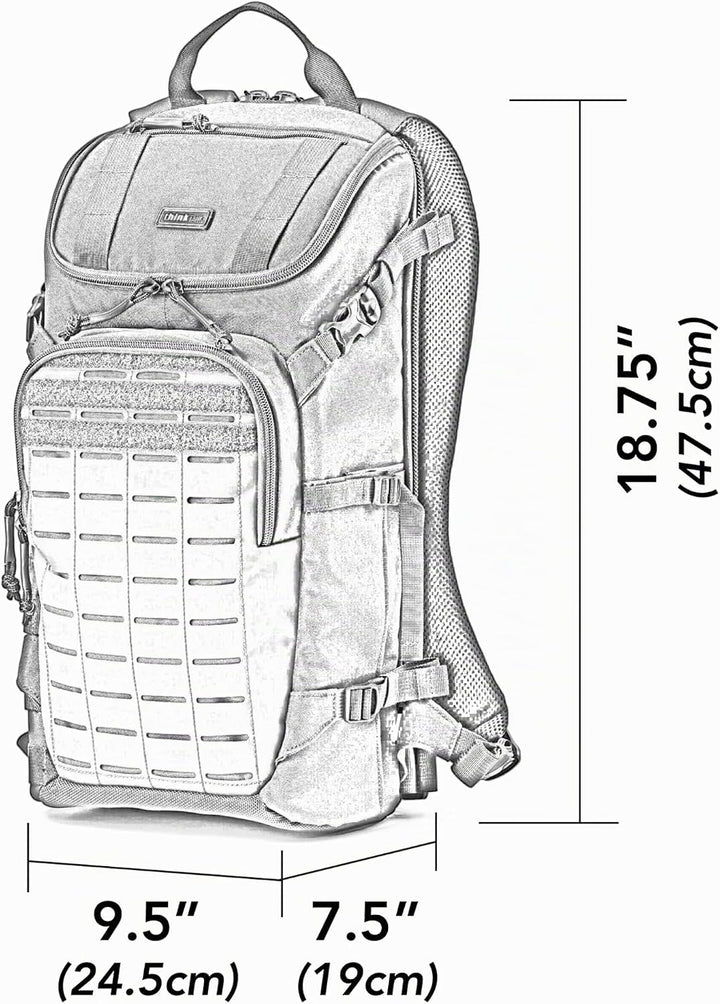 Think Tank DarkLight Tactical Camera Backpack Schwarz 25Liter, Schwarz 25Liter