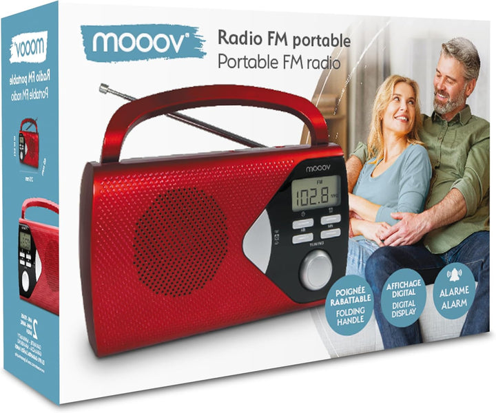 Metronic Tragbares Radio, Rot, 477201, Rot
