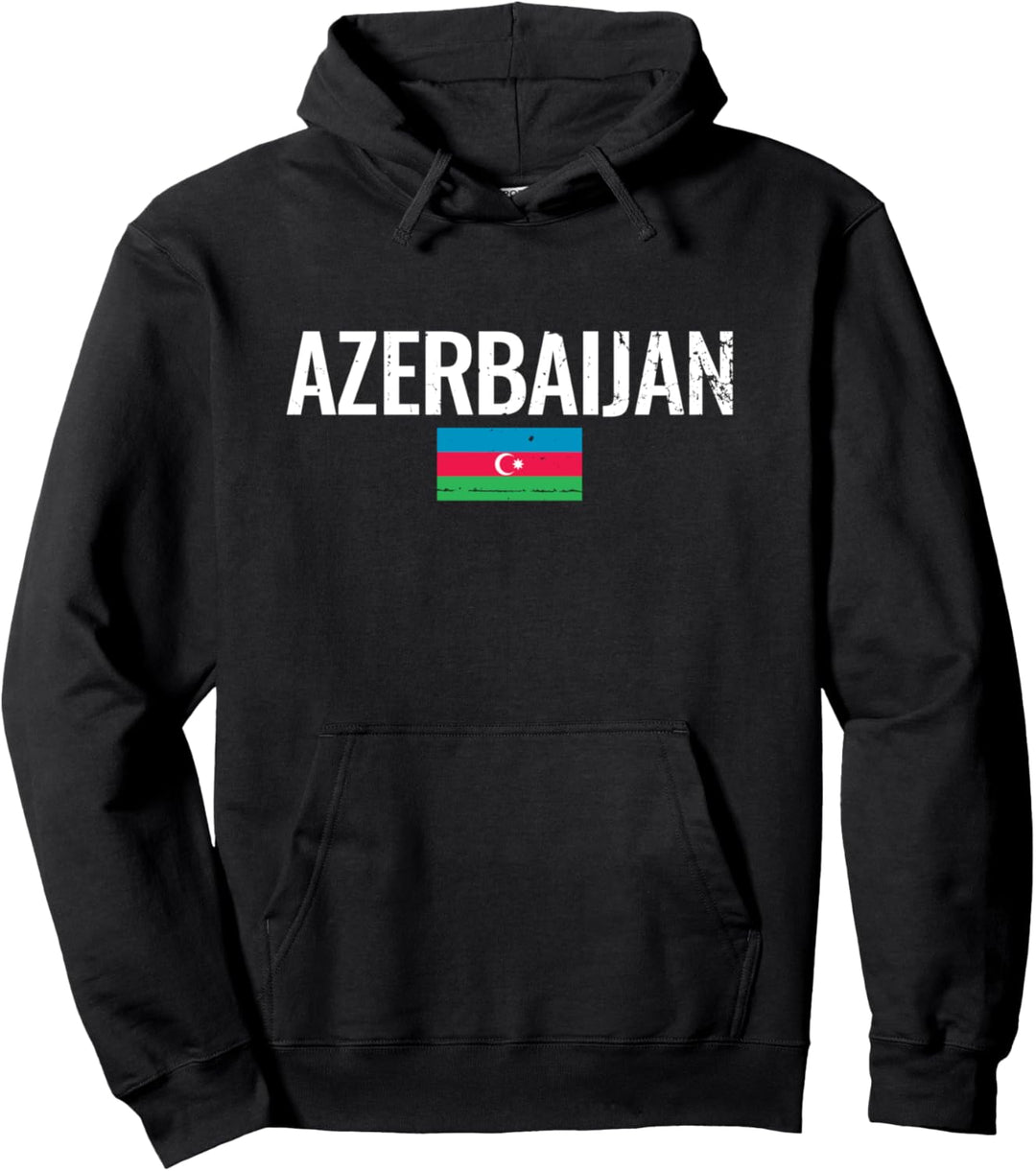 Aserbaidschan Azerbaijan Flagge Aserbaidschaner Pullover Hoodie