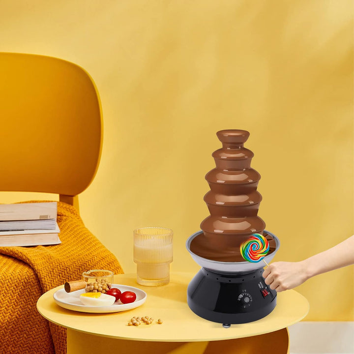 Turm 5 Tier 7 lb Grosse Kapazität Edelstahl Schokoladenbrunnen Kommerzielle Heisse Schokolade Fondue