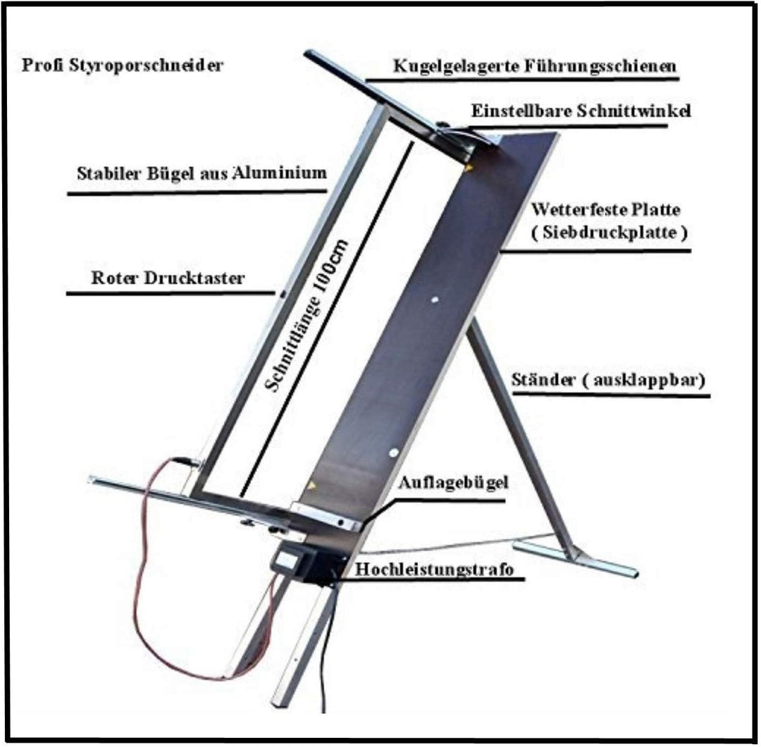 Styroporschneidegerät Styroporschneider Thermosäge Styropor Cutter Werkzeuge + 5 Extra Glühdrähte -