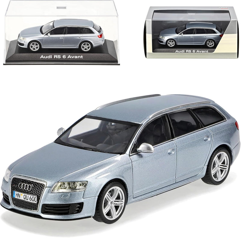 Minichamps A-U-D-I A6 A 6 RS6 RS 2008-2010 Avant Kombi Monza Silber 1/43 Modell Auto Modellauto