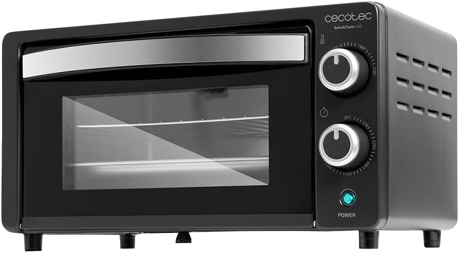 Cecotec Tischofen Bake&Toast 1090 Black, 10 L, 1000 W, 60-Minuten-Timer, Temperaturregelung bis zu 2