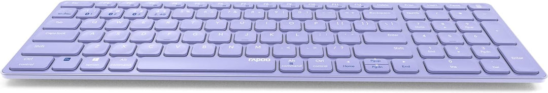 Rapoo E9700M kabellose Tastatur Wireless Keyboard wiederaufladbarer Akku flaches Aluminium Design DE