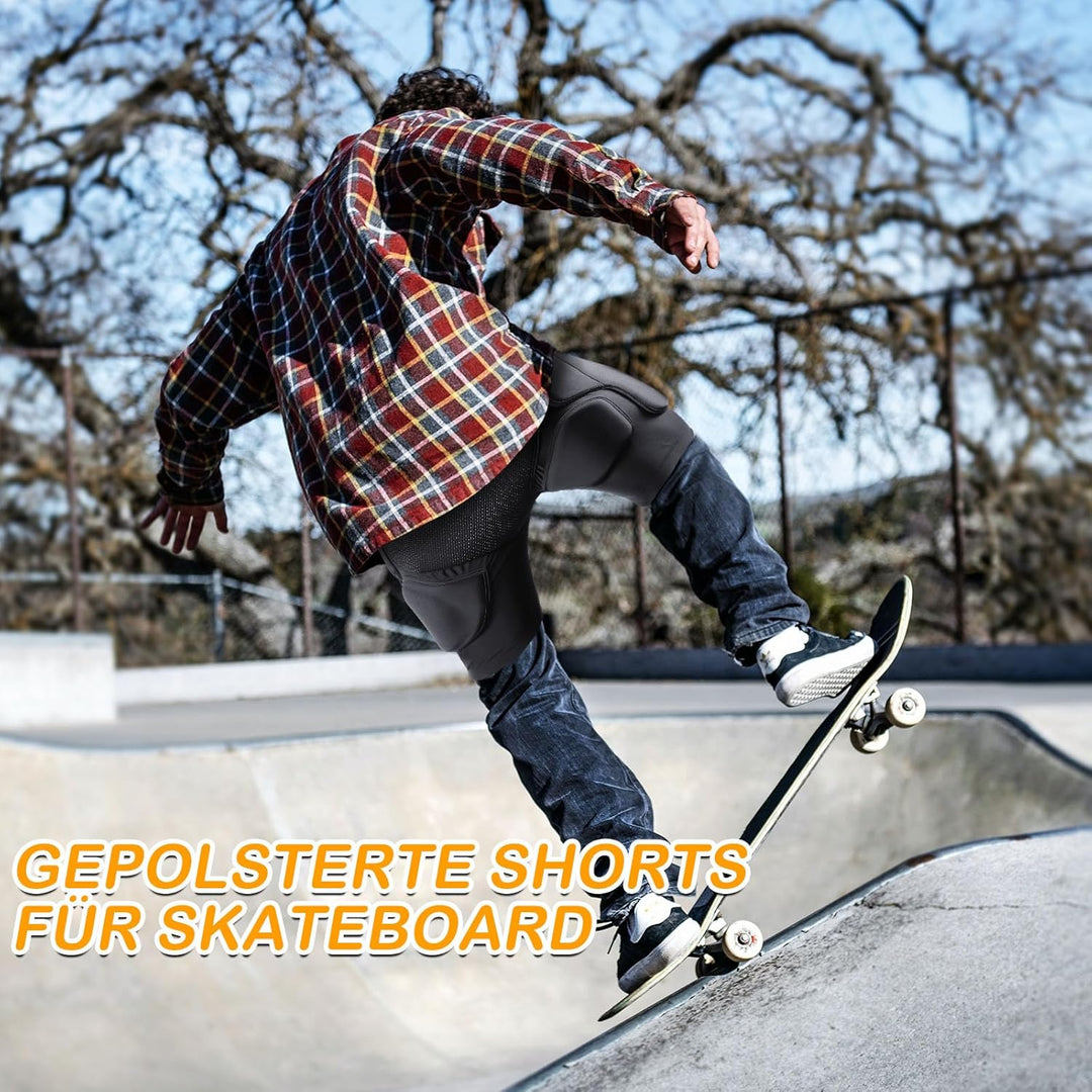 Cienfy 3D hüftschutz Eva protektorenhose gepolsterter Shorts impakthose steissbeinpad für Skifahren