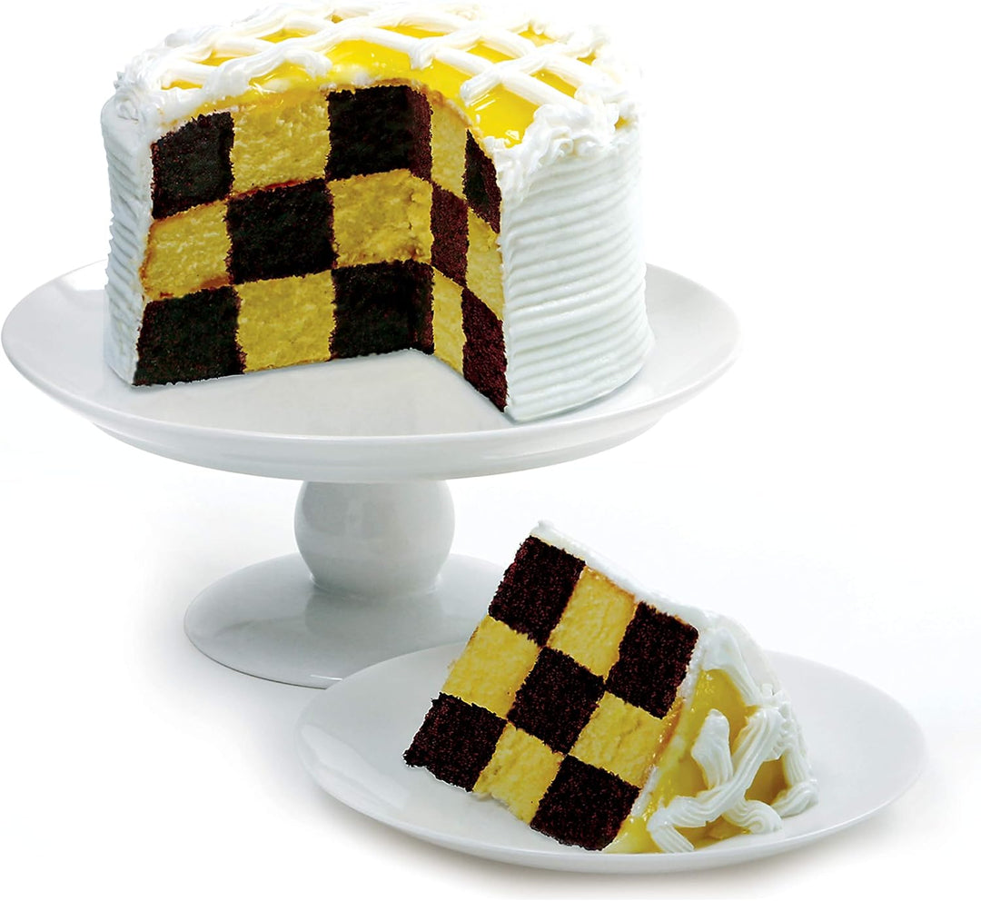 Norpro Checkerboard Cake Pan Set, One Size, as shown 1 One Size, 1 One Size