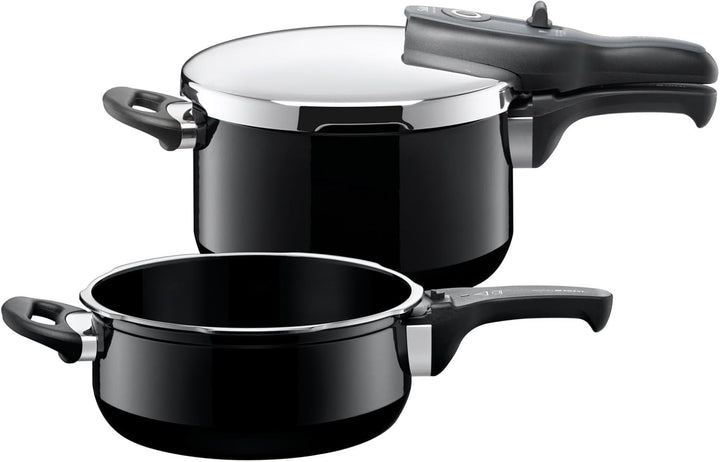 Silit Sicomatic t-plus Schnellkochtopf Set 2-teilig 4,5l + 3,0l, Schnelltopf 22 cm, Silargan Funktio