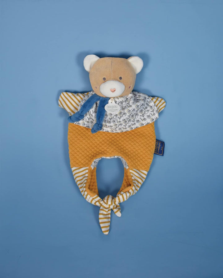 Doudou et Compagnie - Kuscheltier Bär – Kuscheltasche – Braun – 30 cm – Kuscheltier Spass – DC3823 B