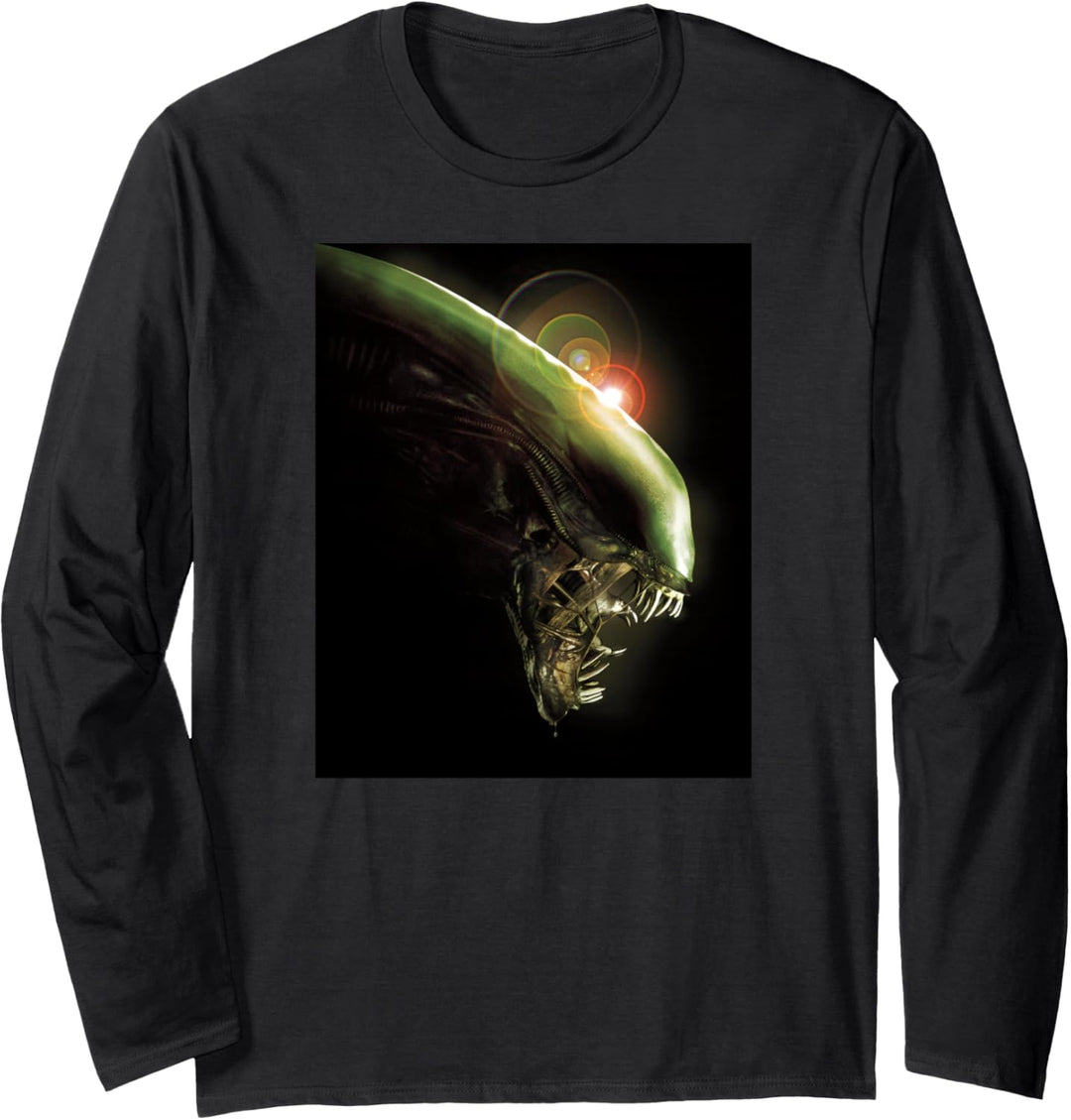 Alien Xenomorph Lens Flare Langarmshirt