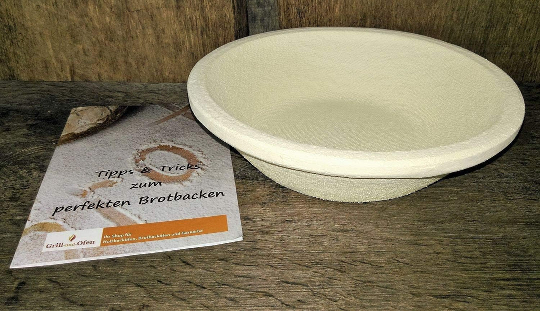Proving Basket Wood Pulp Round Smooth for 1.00 kg Dough Proofing Basket & Info 'Perfect Bread Baking