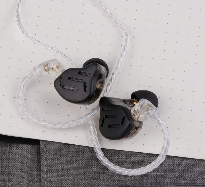 Linsoul KZ Zax 1DD+7BA Hybrid Driver HiFi in-Ear Earphones with Zin Alloy Shell, Detachable 2 Pin 0.