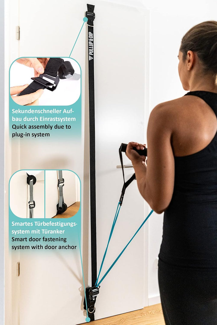 FREESIXD Schlingentrainer und Widerstandstrainer Set, Suspension Trainer für zu Hause und auf Reisen